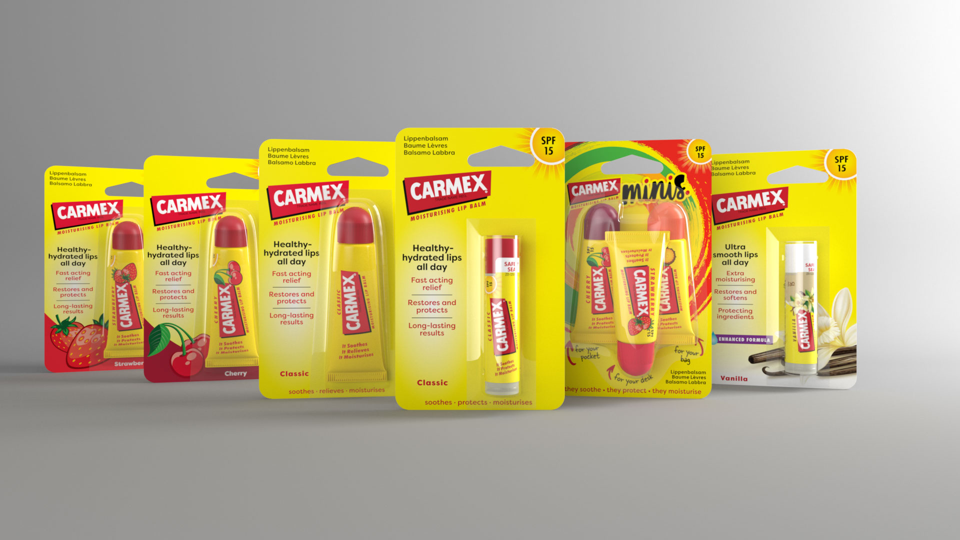 Carmex Packshots computergeneriert - Tettamanti