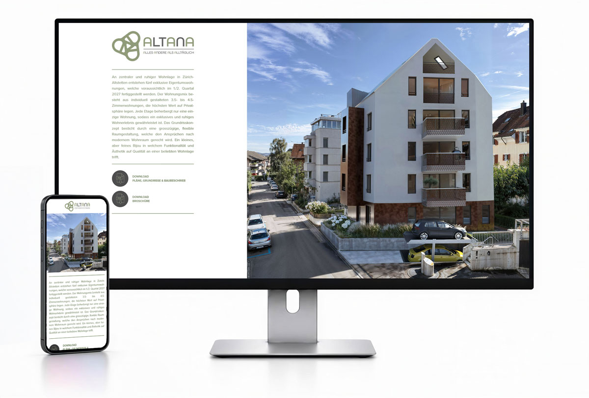 Webdesign für Prewa Immobilien  von tettamanti.net