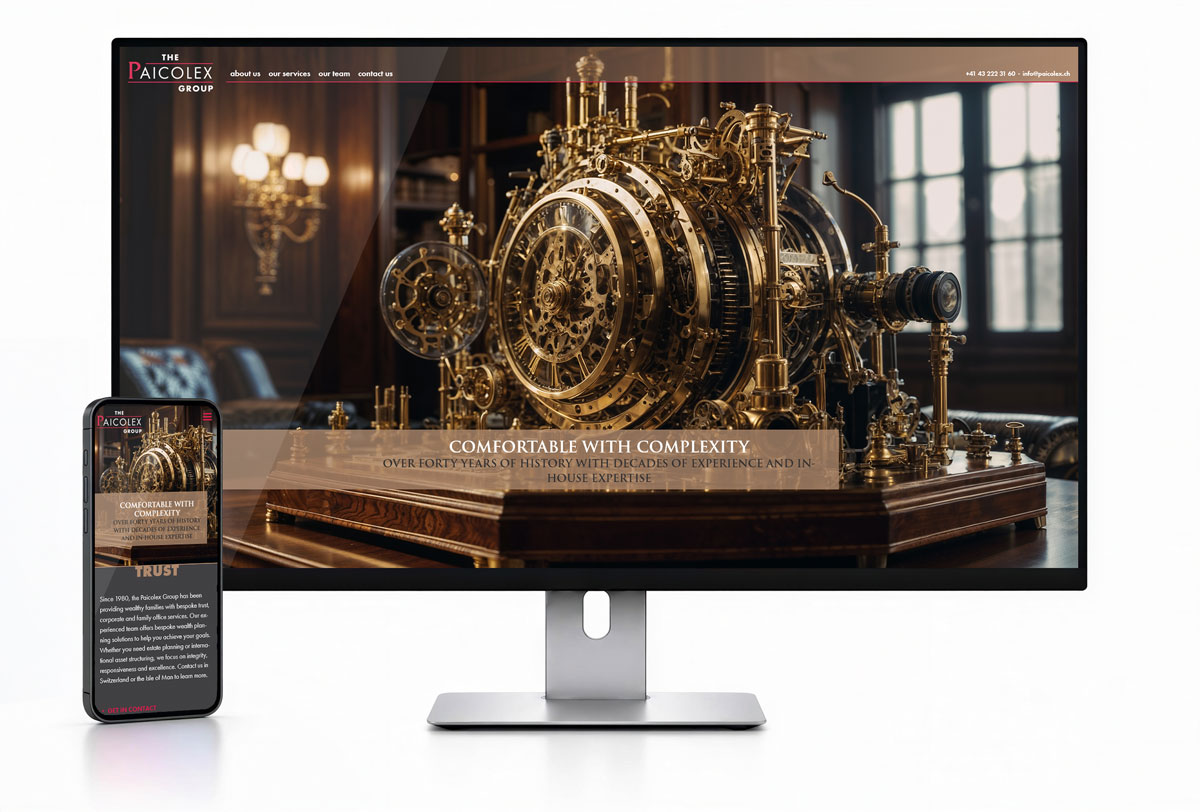 Neues Webdesign für Paicolex von tettamanti.net